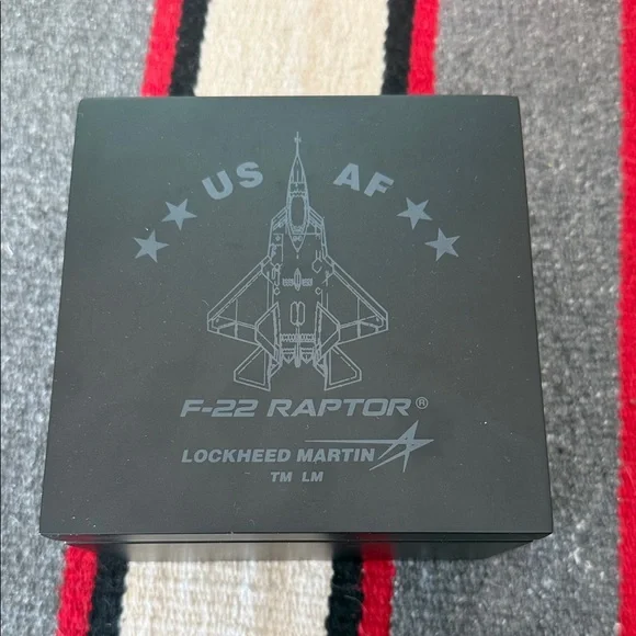 F-22 Luminox Silver and Red Watch - Picture 2 of 3